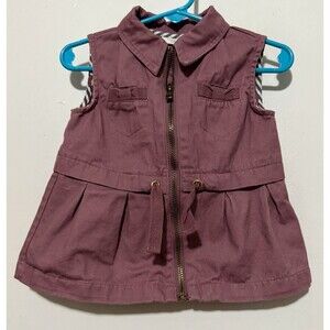 Aspen Kids Purple Zip Up Vest Size 18 Months